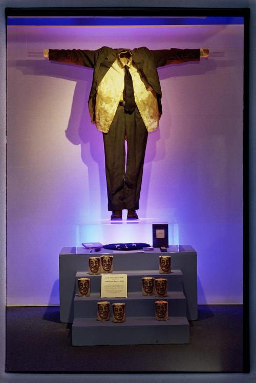 The Suit in which Harvey Milk was Assassinated. Collection: GLBT Historical Society. Photo: Dan Nicoletta
